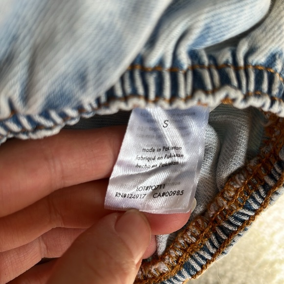 NWT WeWoreWhat Cropped Denim Top - Picture 10 of 13